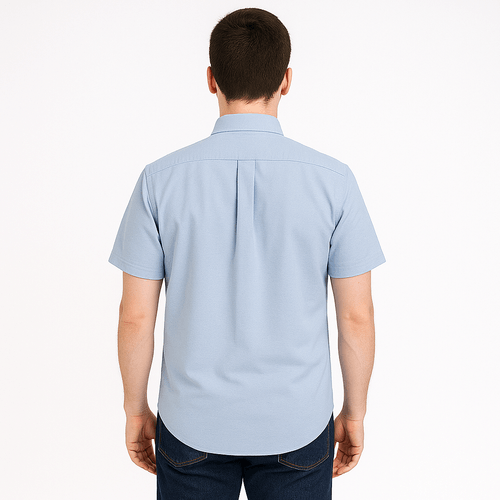 Camisa oxford celeste para hombre