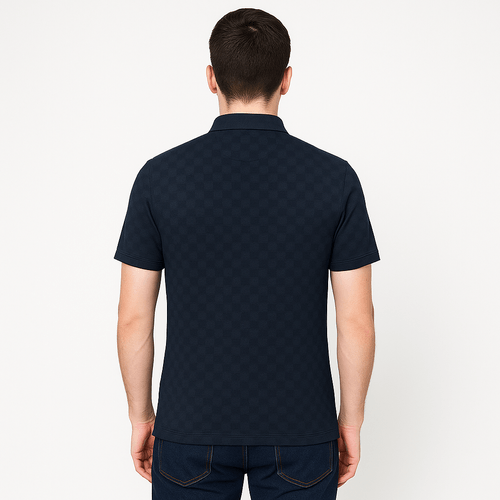 Camisa tipo polo navy para hombre