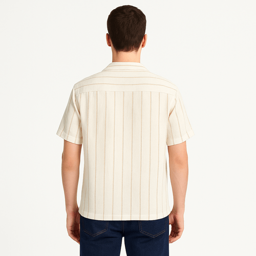 Camisa beige para hombre
