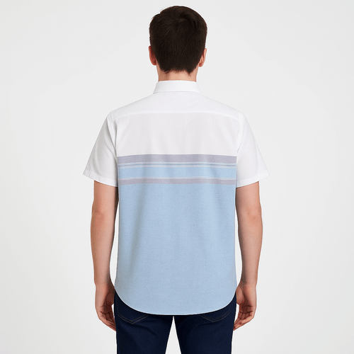 Camisa colorblocking para hombre