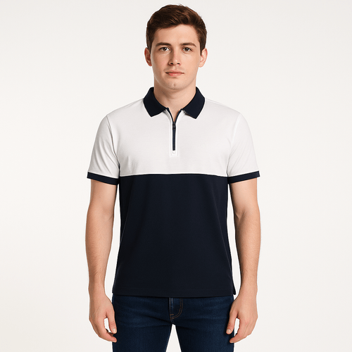 Camisa bicolor para hombre