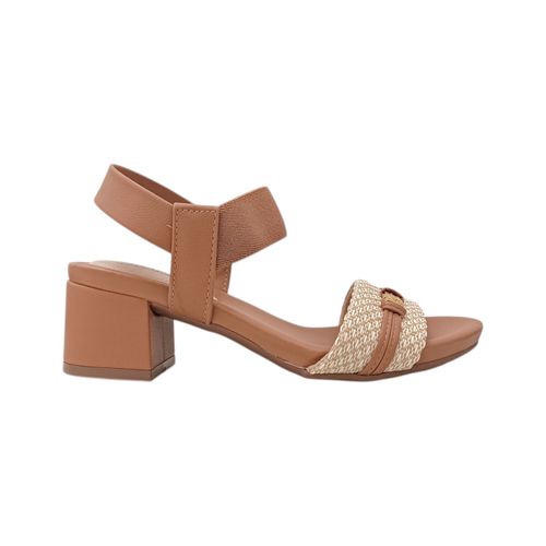 Sandalias de tacón con textura para mujer