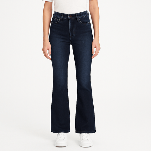 Flare jeans lavado para mujer