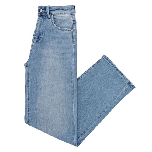 Straight jeans lavado para mujer