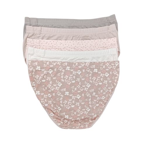 Set de 5 panties multicolor para mujer