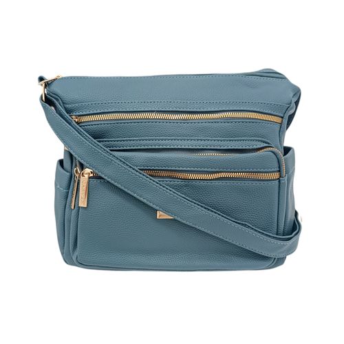 Crossbody celeste para mujer