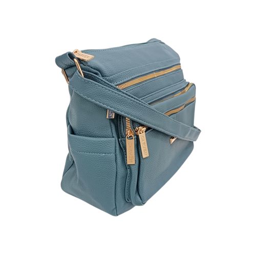 Crossbody celeste para mujer