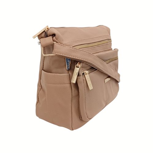 Crossbody beige para mujer