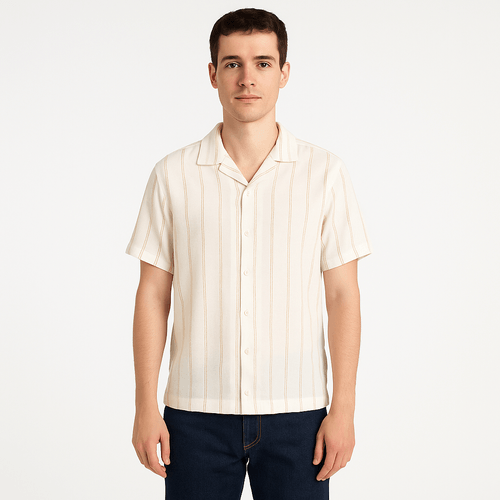 Camisa rayada blanca