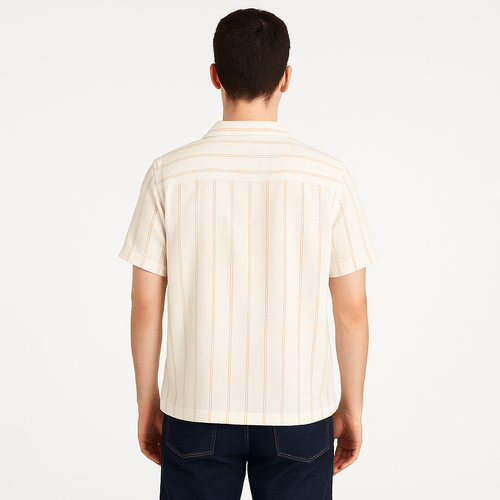 Camisa rayada blanca