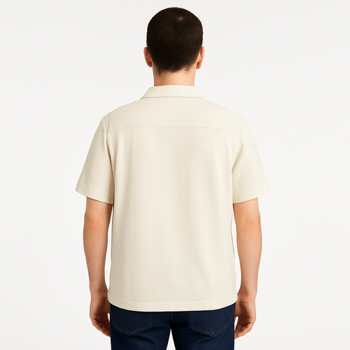 Camisa beige sólida