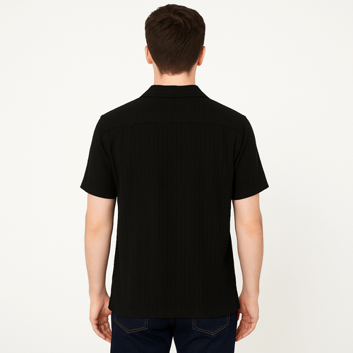 Camisa negra para hombre