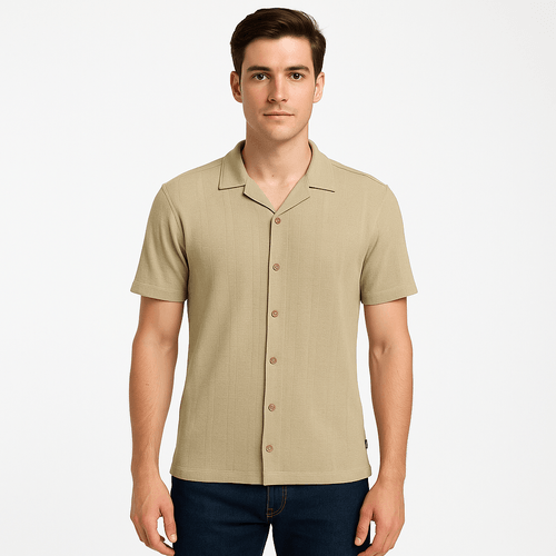 Camisa verde olivo para hombre