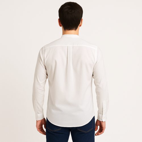 Camisa blanco sólido
