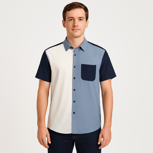 Camisa multicolor casual