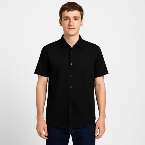 Camisa negro sólido