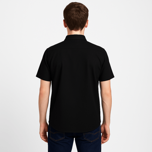 Camisa negro sólido