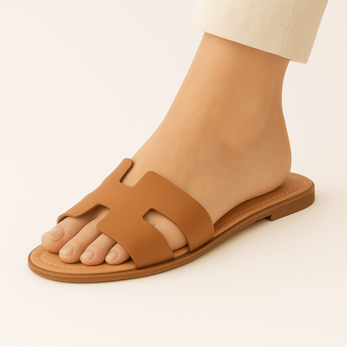 Sandalias nude sólidas para mujer