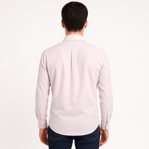 Camisa formal rosa sólida