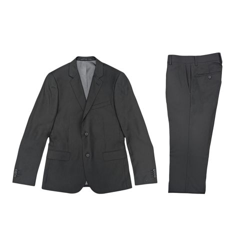 Traje gris sólido para hombre