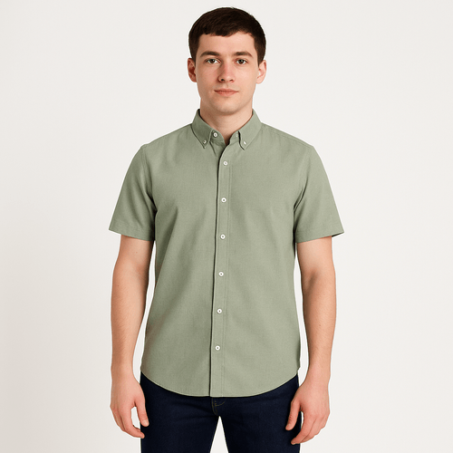 Camisa verde sólida