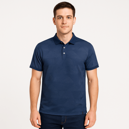 Camisa tipo polo estampada para hombre