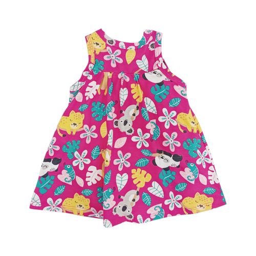 Vestido fucsia para bebé niña