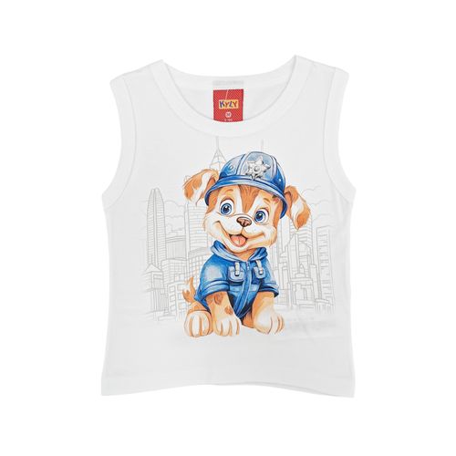 Tank top blanco para niño
