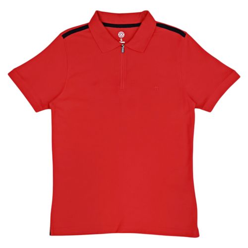 Camisa tipo polo roja para hombre