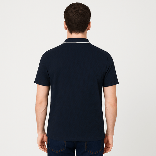 Camisa tipo polo navy