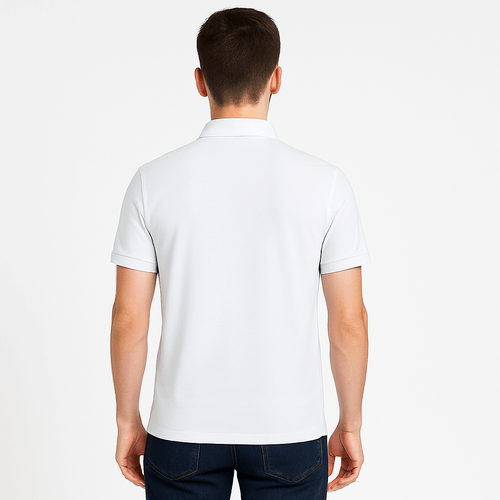 Camisa tipo polo blanca