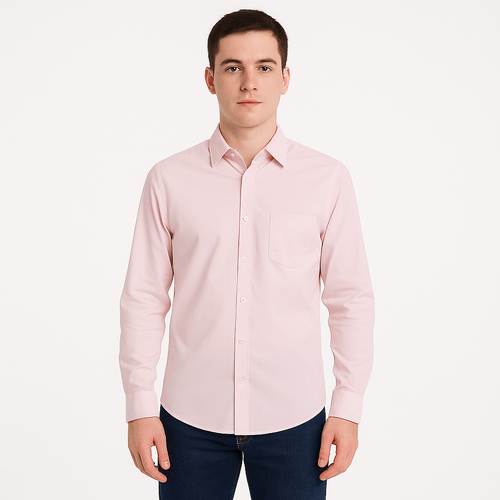 Camisa rosa sólida