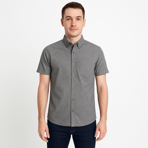 Camisa gris sólida