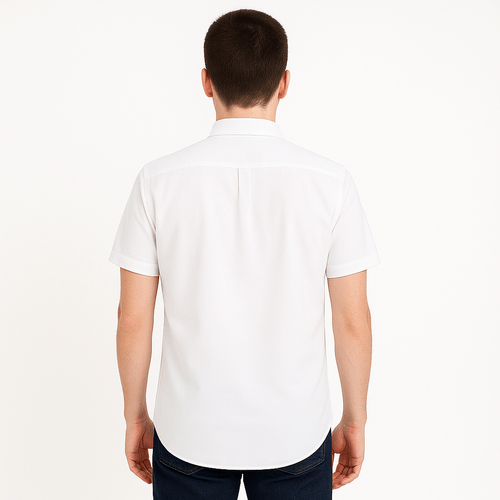Camisa blanca sólida