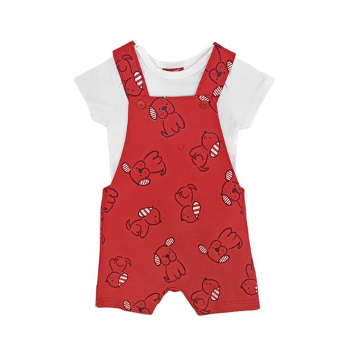 Conjunto romper bicolor para bebé niño
