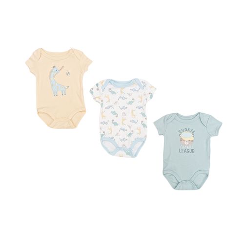 Set de mamelucos multicolor bebé niño