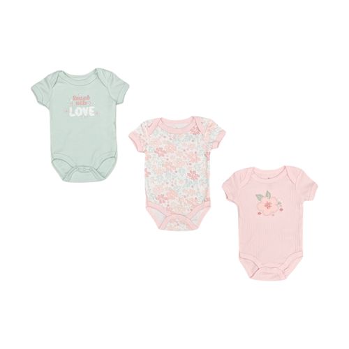 Set de mamelucos casual para bebé niña
