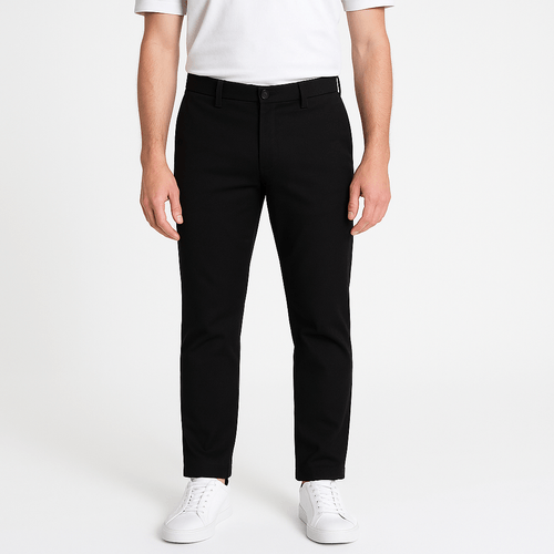 Pantalón casual negro para hombre
