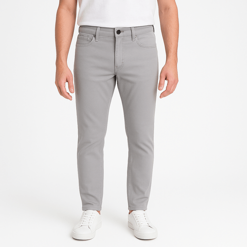 Pantalón slim fit gris para hombre