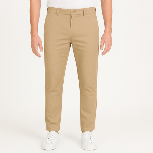 Pantalón sólido beige