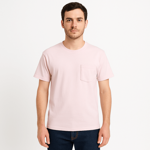 Camiseta rosa para hombre