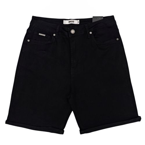 Short negro sólido para hombre