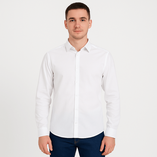 Camisa sólida para hombre
