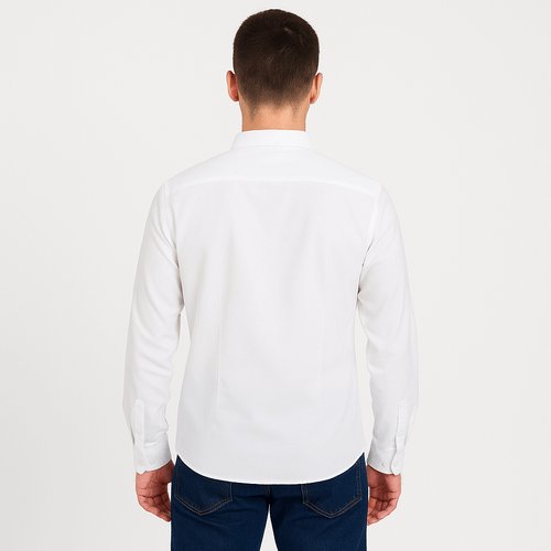 Camisa sólida para hombre