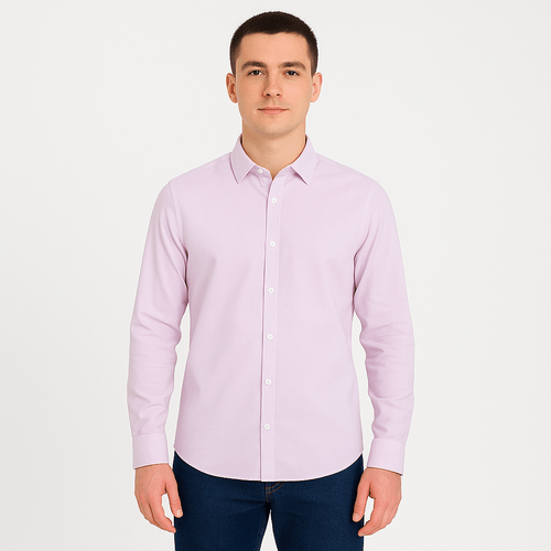 Camisa sólida para hombre