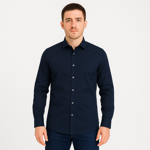 Camisa sólida para hombre