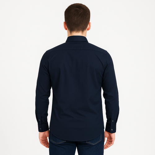 Camisa sólida para hombre