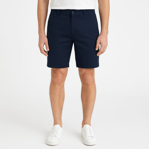 Short casual navy sólido