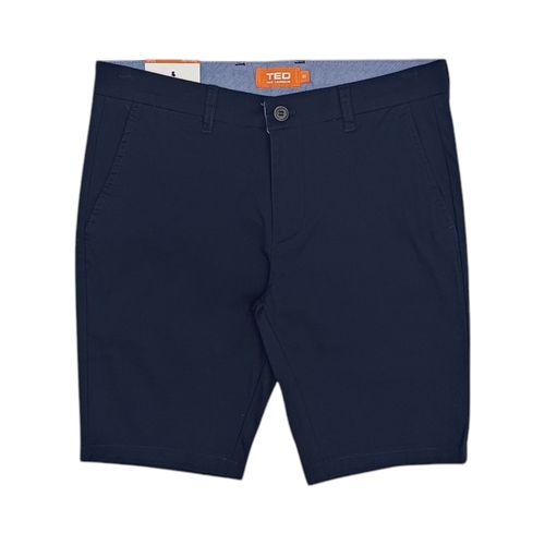 Short casual navy sólido
