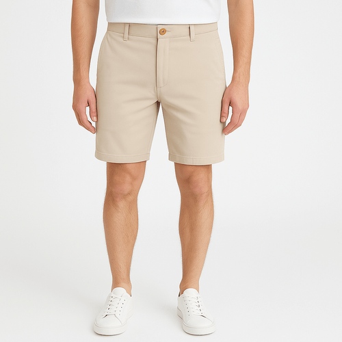 Short beige sólido